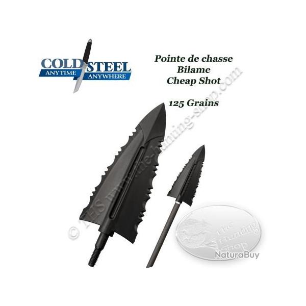 COLD STEEL Cheap Shot Pointes de chasse bilame bon march� en plastique polym�re 125