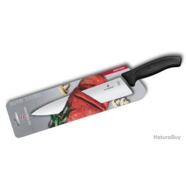 Couteau 15 cm  dcouper Victorinox Swiss Classic noir/carte 6.8003.15B