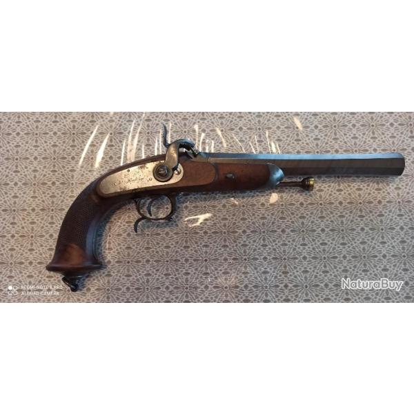 TRES BEAU et RARE PISTOLET D'OFFICIER, Mle 1833, PREMIER TYPE, MONARCHIE DE JUILLET.