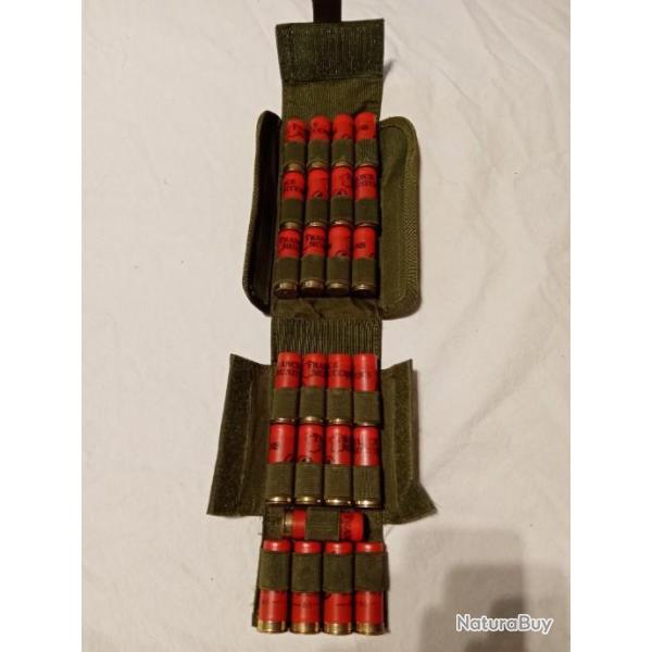 Cartouchiere cal 12/16/24 kaki