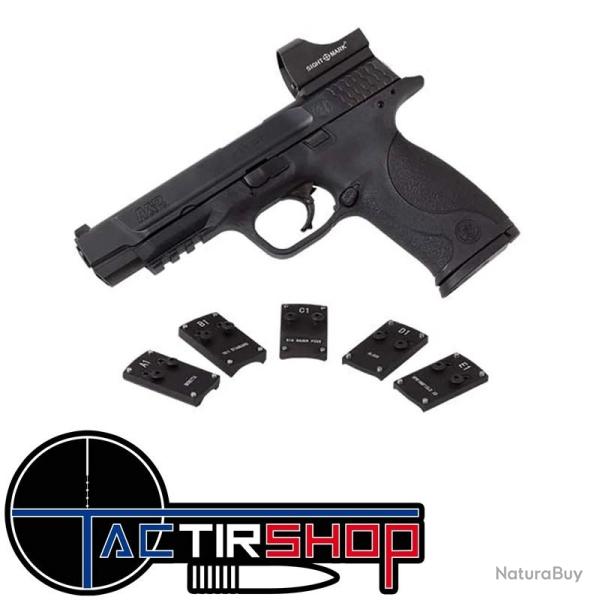Plaque de montage interface point rouge Sightmark pour S&W M&P