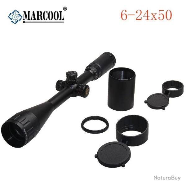 Marcool 6-24x50 HD point rouge porte tactique rvb illumin LIVRAISON GRATUITE