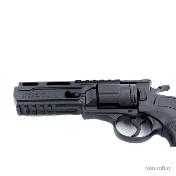 R�volver CO2 Tornado Billes d'acier 4,5mm 10 coups 130m/s L26cm