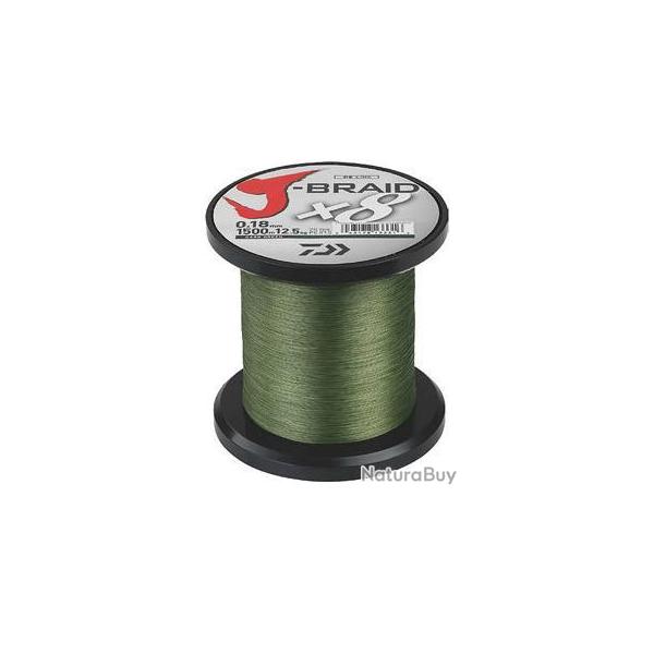 TRESSE J BRAID 150M 8 BRINS VERTE 0.10mm / 6kg