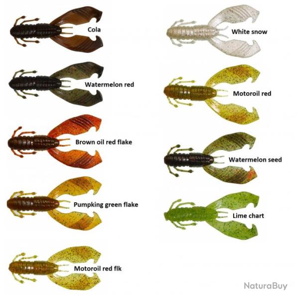 BOOGIE CRAW 75 Motoroil red flk - Par 10 NPC