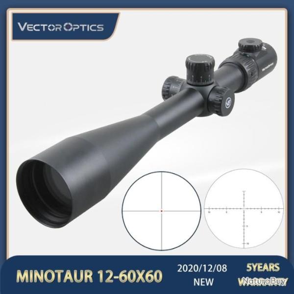 VECTOR OPTICS Lunette de vis�e Minotaur 12-60x60 DOT - LIVRAISON GRATUITE !!