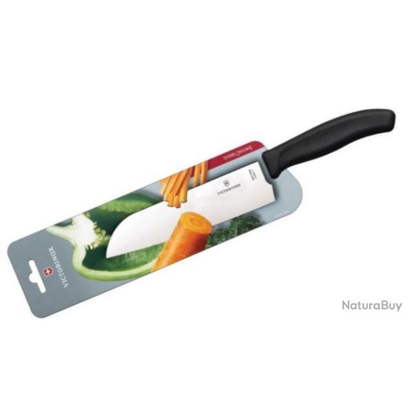 Santoku 17 cm Victorinox Swiss Classic noir/carte