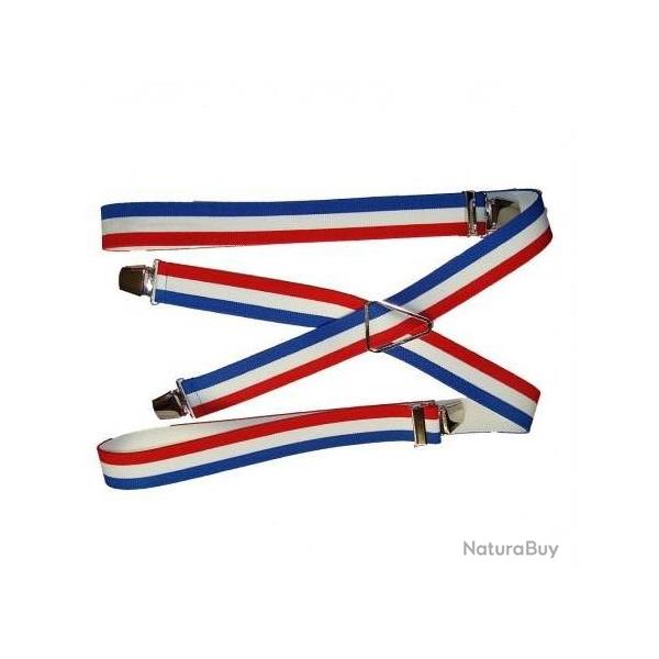 Bretelles fantaisies � pinces r�glables coulissantes, motifs couleurs Fran�aise