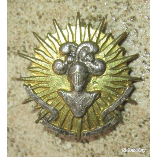 2 Cuirassiers, heaume et devise argents, guilloch