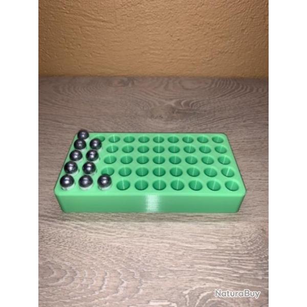 Plateau de rechargement vert clair optimis� pour les cartouches papier � poudre noire 44 / 36