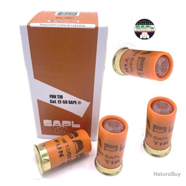 Boite de 10 Cartouches Fun Tir Cal. 12/50  SAPL