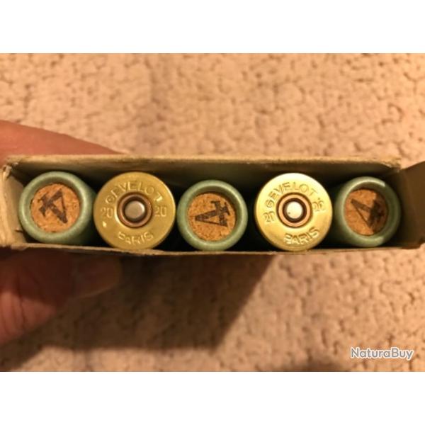 10 Cartouches ancienne calibre 20 pour collection