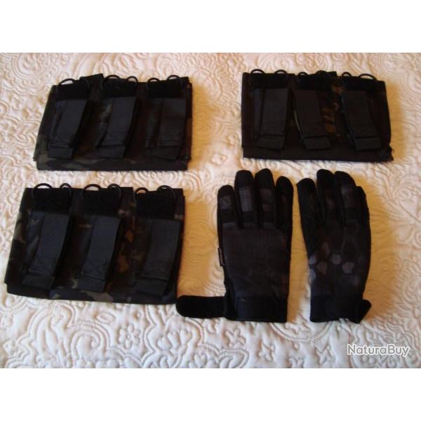 PORTE CHARGEURS DOUBLE NOIR