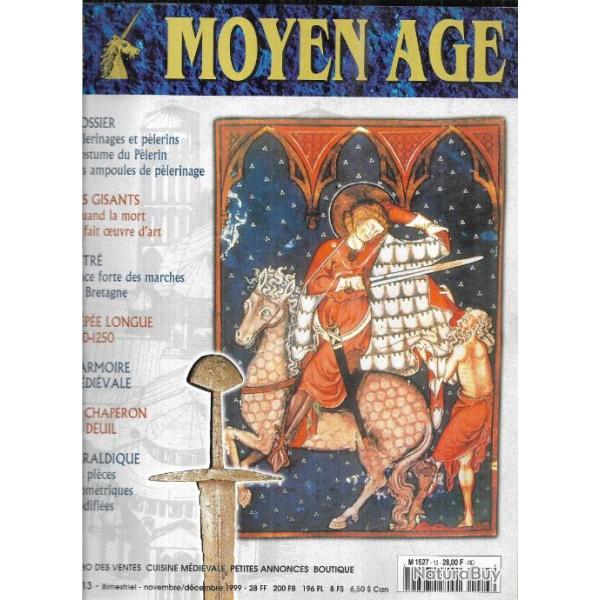 Revue heimdal , moyen-age n�13 ,h�raldique , cuisine m�di�vale , botanique , numismatique , �p�e