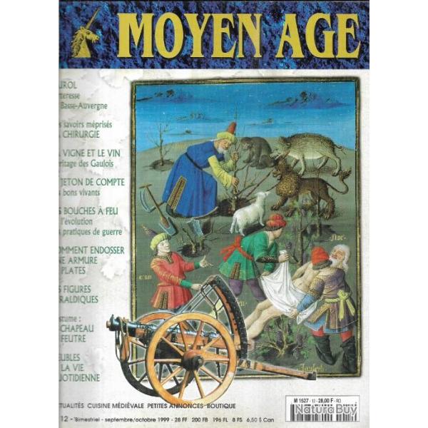 Revue heimdal , moyen-age n�12 ,h�raldique , cuisine m�di�vale , botanique , numismatique , murol