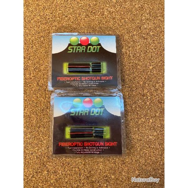 lot de 2 FIBREs OPTIC SHOTGUN STAR DOT EN 10mm -50%