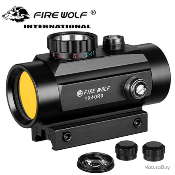 Fire Wolf Point Rouge Tactique 1X40 RD - LIVRAISON GRATUITE !!