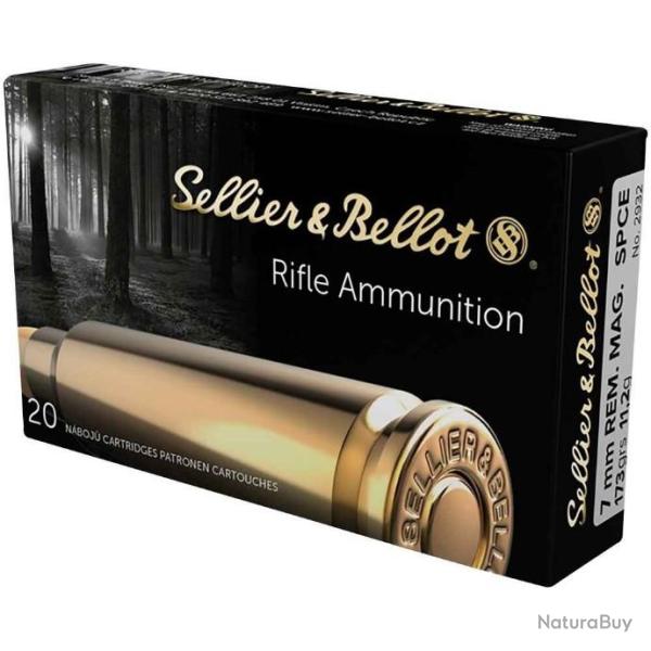 Munitions S&B Cal.7mm Rem. Mag. sp 173gr 11.2g par 60