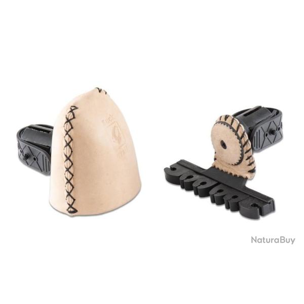 CARQUOIS DELUXE BUCKTRAIL ARC TRADITIONNEL - 6 Flches - Cuir Beige