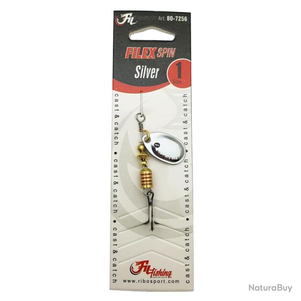 Cuiller tournante Filex Spin Silver Filfishing 2