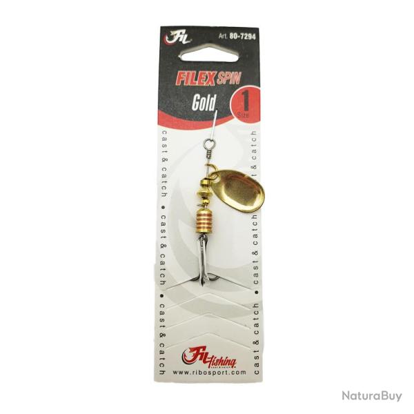 Cuiller tournante Filex Spin Gold Filfishing 4