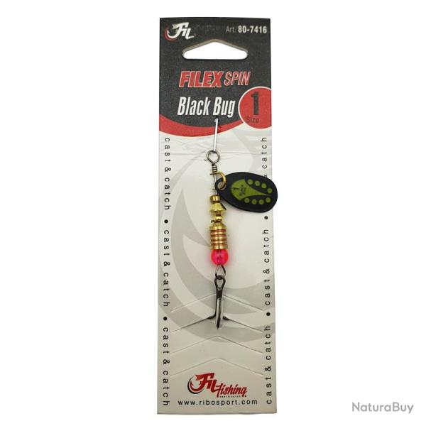Cuiller tournante Black Bug Filfishing 4