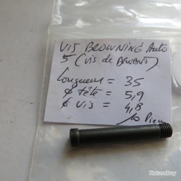 VENDU PAR CUIRASSIER11 N� 22 VIS D'ARMURERIE SPECIALE POUR S/A BROWNING AUTO5 CALIBRE 12 ET 16