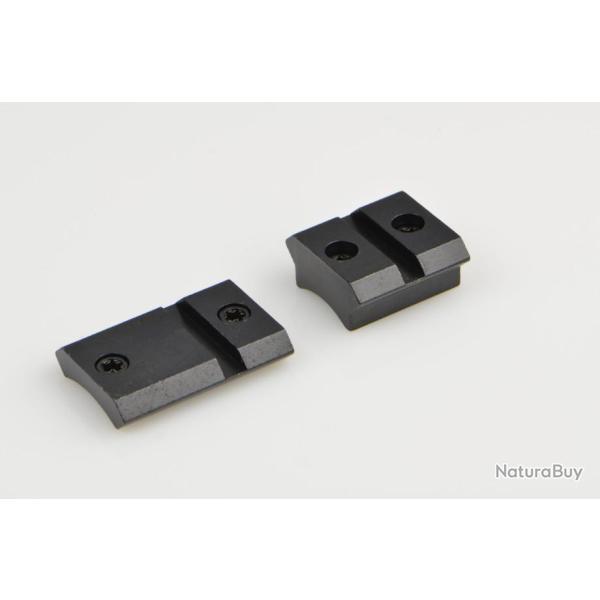 2 Embases Warne acier pour Carabine  Zoli  + SUPPORT WARNE ACIER �30MM BAS A LEVIER