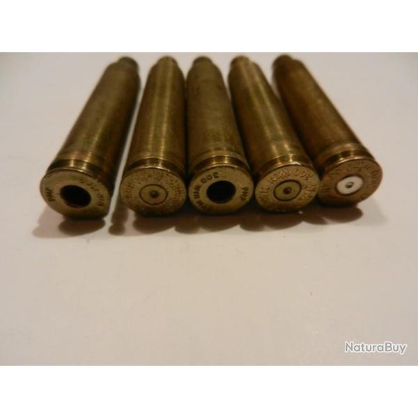 lot de douilles �tuis vides pour rechargement calibre 300 Winchester