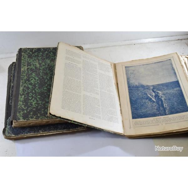 Le panorama de la Guerre de 1914. Reliures d'�poque. 3 tomes. WW1, Premi�re Guerre Mondiale