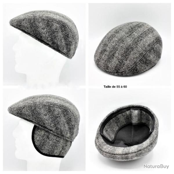 Casquette d'hiver avec cache oreilles rabattables ( n2 )