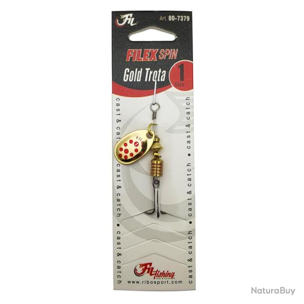 Cuiller tournante Gold Trota Filfishing 2