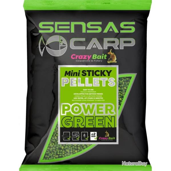 MINI STICKY PELLETS POWER GREEN 700GR NPC