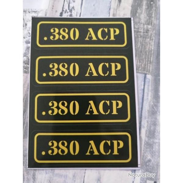 Stickers caisse � munition # 380 acp