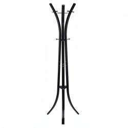 Porte manteau m&eacute;tal sur pied support pour manteaux vestes entr&eacute;e couloir 175 cm noir 13_0002199