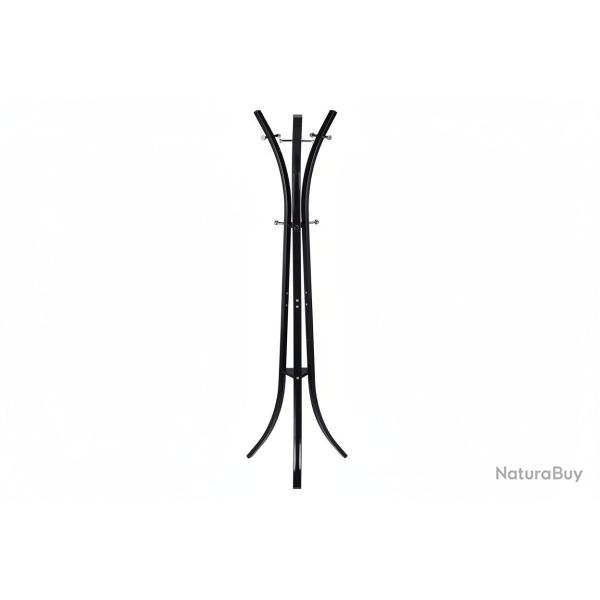 Porte manteau m�tal sur pied support pour manteaux vestes entr�e couloir 175 cm noir 13_0002199