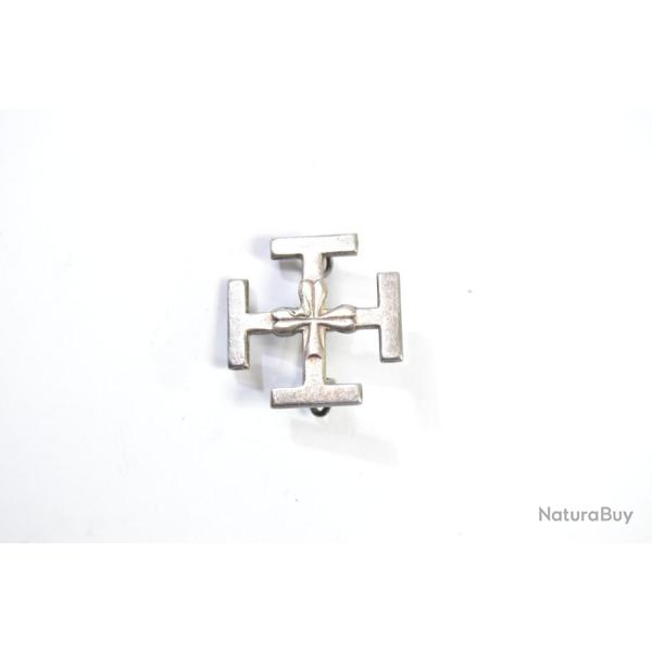 Ancien insigne / badge Scouts de France, croix et tr�fle