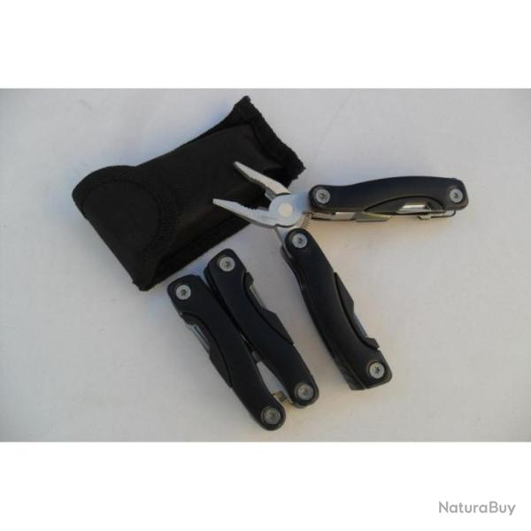 Petite Pince Multifonction Acier Inoxydable 10 Fonctions Etui Camping