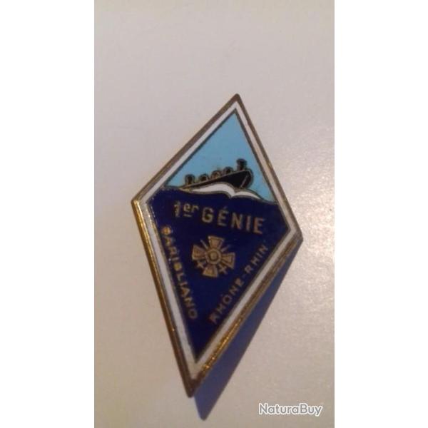 Insigne mail 1er Rgiment du Gnie