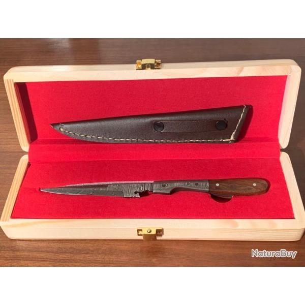 COFFRET CADEAU - STYLET OUVRE LETTRE - DAMAS PALISSANDRE (4)