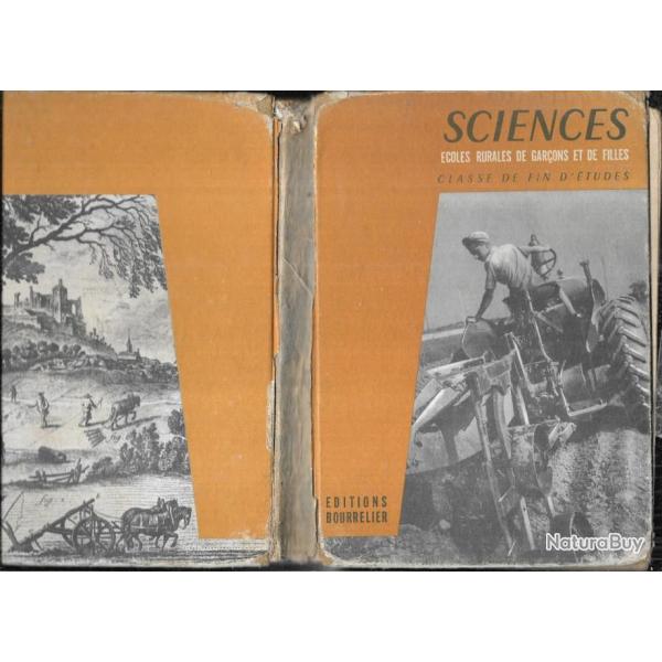 sciences naturelles et sciences �coles rurales de gar�ons et de filles Scolaire ancien vintage 2 liv