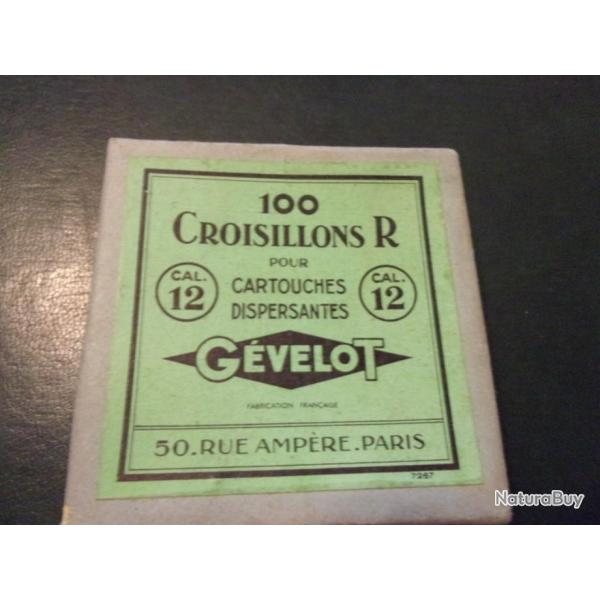 Boite en carton  croisillons R G�velot calibre 12 entam�e