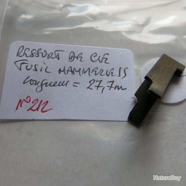 VENDU PAR CUIRASSIER11 N 212 RESSORT DE CLE FUSIL HAMMERLESS