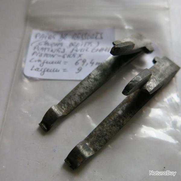 VENDU PAR CUIRASSIER11 PAIRE RESSORTS DROITE ET GAUCHE DE PLATINE FUSIL CHASSE ANCIEN