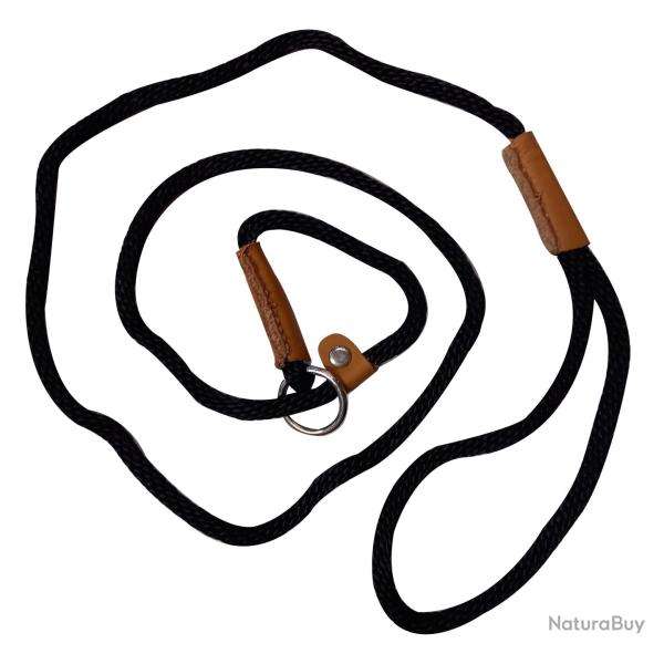 Laisse de dressage noire pour petit chien