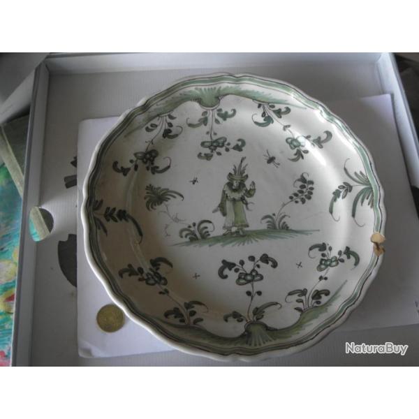 antique assiette signee xviii eme ?