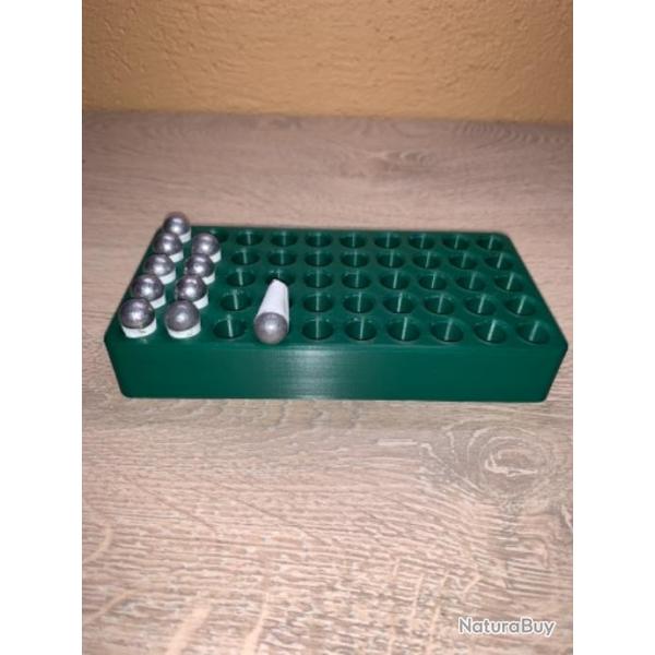 Plateau de rechargement vert fonc� optimis� pour les cartouches papier � poudre noire 44 / 36