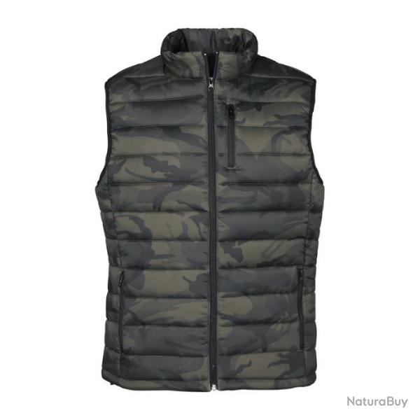 GILET MATELASSE  PERCUSSION TREK CAMO KAKI  - TAILLE XL