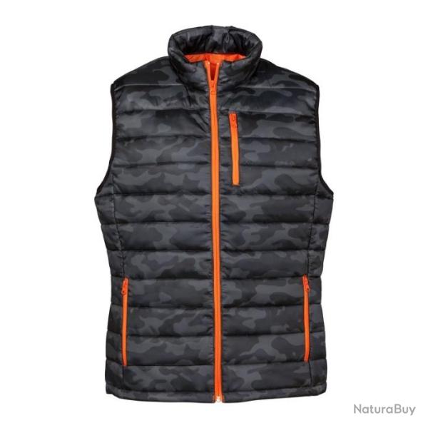 GILET MATELASSE  PERCUSSION TREK CAMO GRIS - TAILLE 2XL