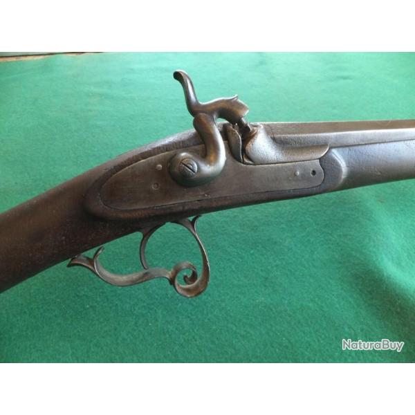 FUSIL PERCUSSION A PLATINE - MONO CANON OCTOGONAL